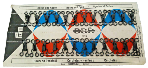 PRYM Hooks And Eyes  No 3 Metal Hooks And Eyes - Picture 1 of 3