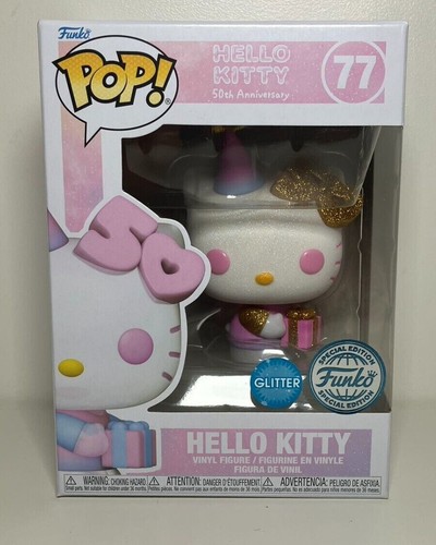 Sanrio Hello Kitty 50th Anniversary #75 77 78 Funko Pop! Glitter Exclusive SE - Picture 10 of 22