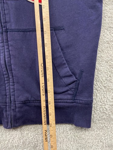 Gap Kids Boy's Navy Blue Sherpa Fleece Full Zip Hoodie Sweatshirt Size Medium - Picture 7 of 12