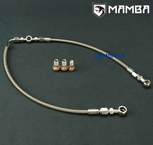 MAMBA AVCS /Turbo Oil Feed Line For Subaru 02~06 WRX / 04~14 STI IHI RHF5HB VF34 - Bild 1 von 2