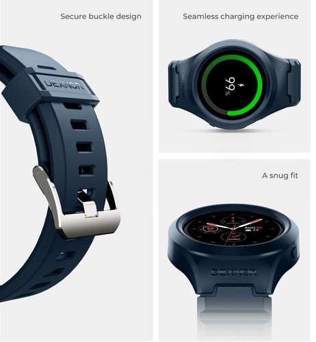 Dexnor do Samsung Galaxy Watch Active 2 Band 44mm Zatrzask Wytrzymały odporny na wstrząsy - Zdjęcie 35 z 59