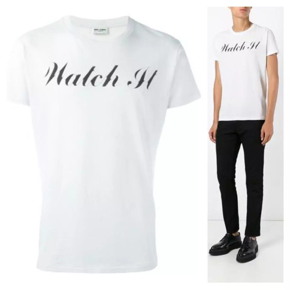 Saint laurent top white tee