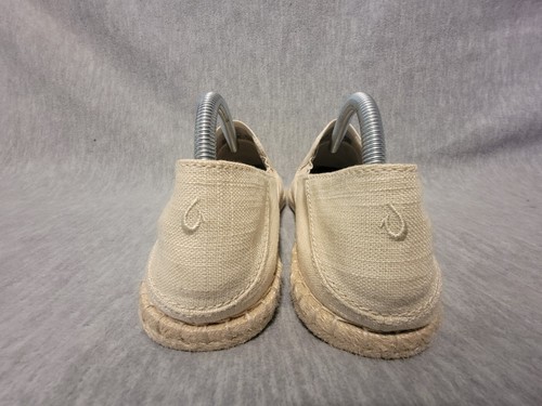 Olukai Kaula Pa'a Kapa Women's 9 Rose Pink Linen Espadrille Slip on Loafer Flat - Picture 4 of 7