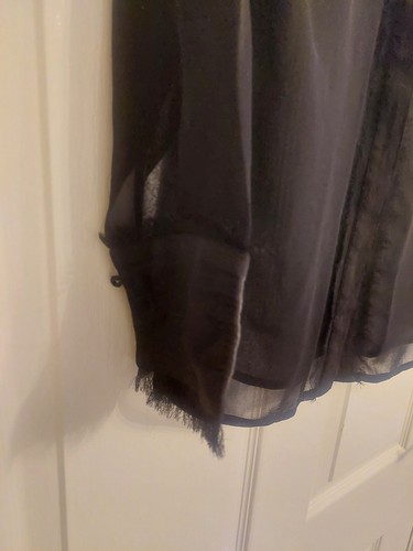 Ladies Next sheer black blouse long sleeve Size 6 - Picture 4 of 8