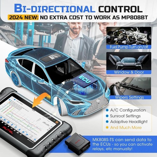 2025 Autel MK808S-TS PRO Profi OBD2 Diagnosegerät Scanner ALLE SYSTEM TPMS RDKS - Bild 4 von 15