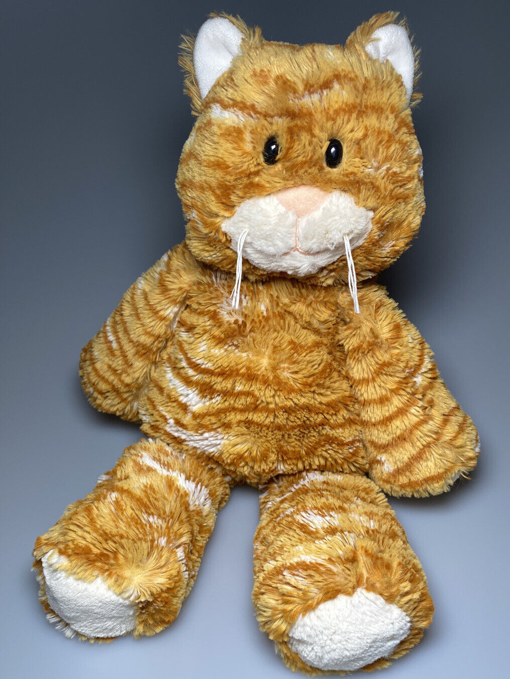 Mary Meyer Orange Tabby Cat Stuffed Plush Soft Toy Stripe Kitten Marshmallow Zoo