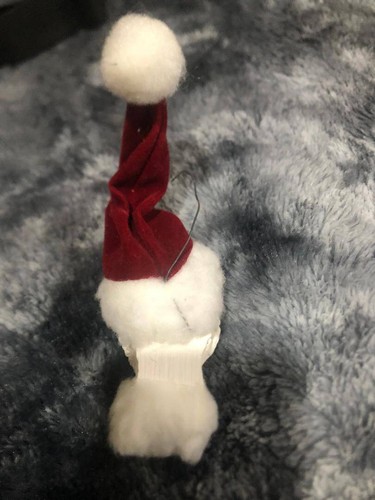 White Terrier Perro con Sombrero Santa Adorno de Navidad Coleccionables Fiestas - Imagen 4 de 4