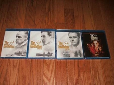 Brand New Sealed. The Godfather trilogy + Coda on Blu-ray. I, II, III & Coda