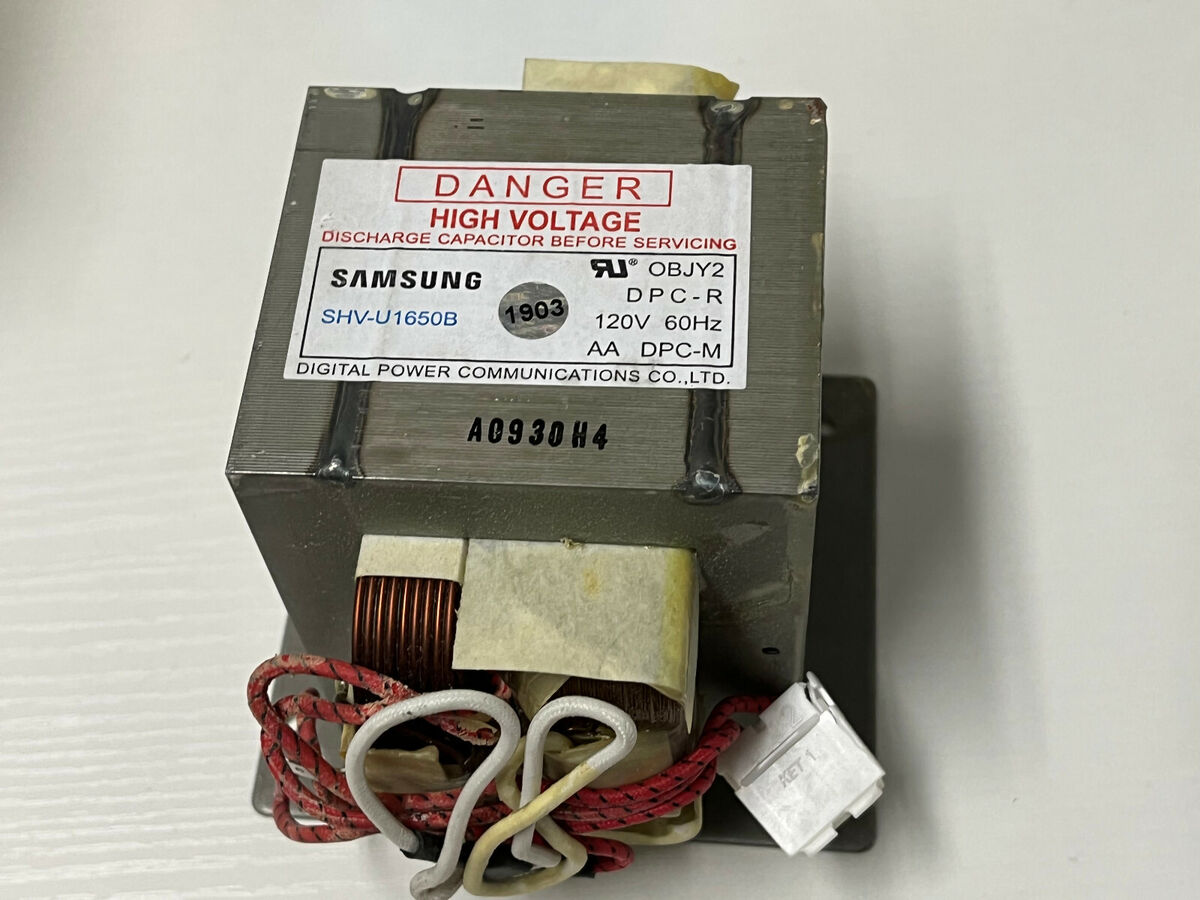 Genuine OEM Samsung Microwave High-Voltage Transformer DE26 Genuine OEM Samsung Microwave High-Voltage Transformer DE26
