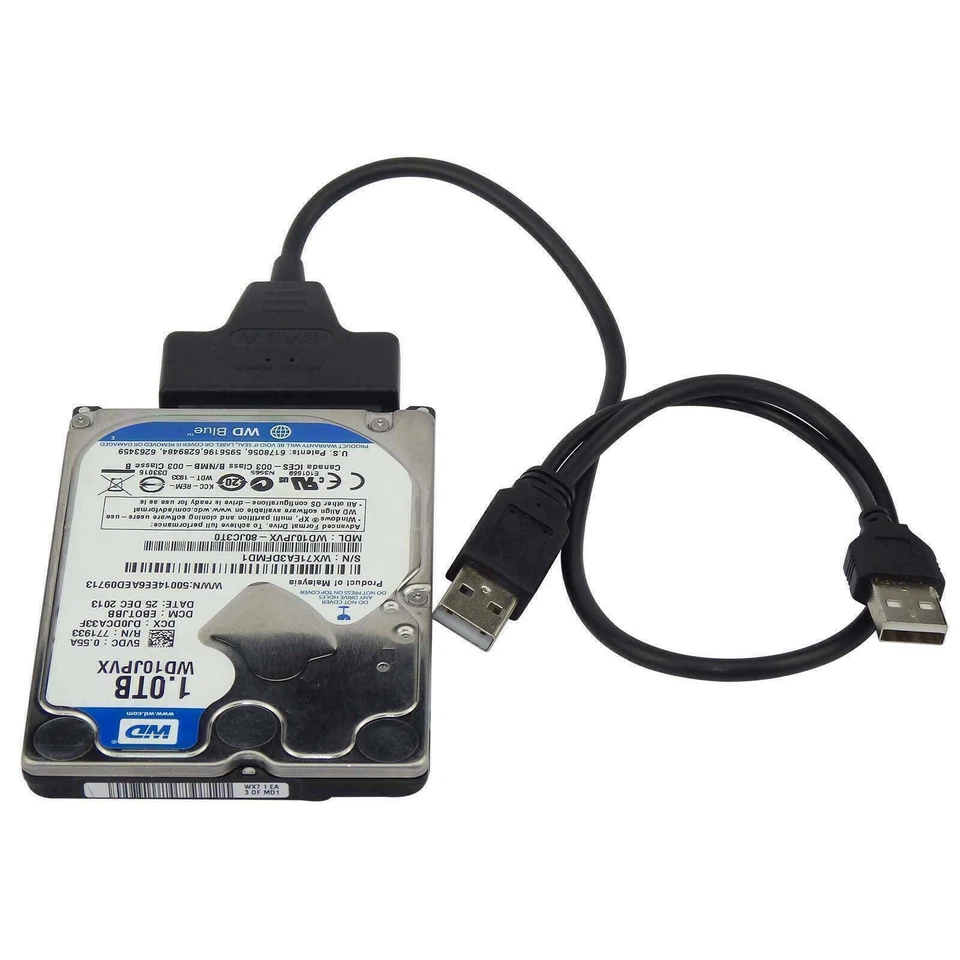 USB 2.0 to 2.5inch HDD 7+15pin SATA Hard Drive Cable Adapter For SATA SSD & HDD - Image 4 of 4