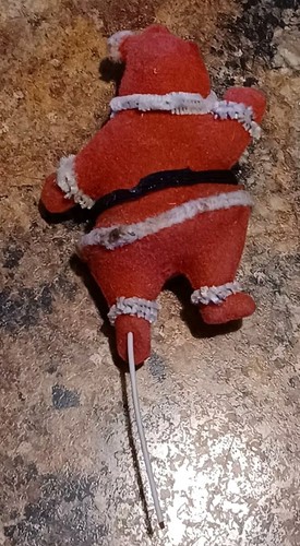 Pianta di Babbo Natale floccata vintage - Foto 2 di 4