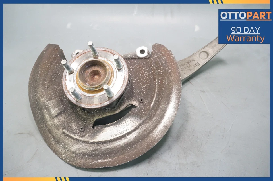 07-09 Jaguar XJ8 XJR nudillo rueda delantera derecha con buje 5W933K185AD OEM Foto 3 de 4