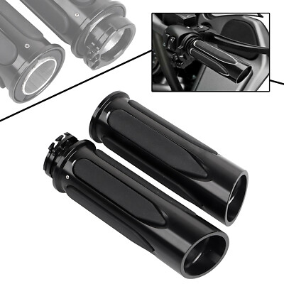 1'' Handlebar Hand Grips Fit For Harley Softail FXSTC FLSTN Dyna Wide Glide FXDWG