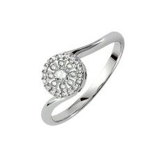 Anello Donna Miluna Favolosa Solitario Oro 750 e Diamanti LID3345 NUOVO E ORI...