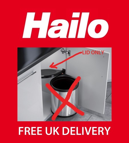 Hailo 1076569 Coperchio Pattumiera Nero - per Hailo/Hafele Mono Compact-Box - Foto 2 di 3