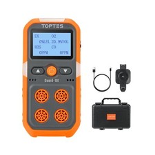 Guard-101 Gas Detector, 4 Gas Monitor for H2S, CO, LEL and O2, with... Fast Ship