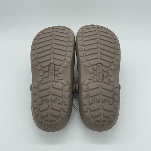 Crocs Classic Lined Slip On Clogs Warm Comfort Solid Bone Size 10 Womens - Picture 5 of 6