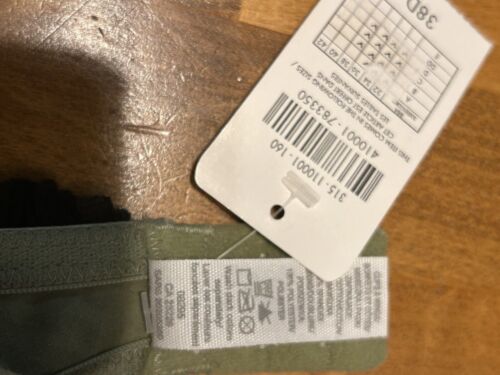 La Senza Underwire Padded 3 Way Push Up Bra Size 38D Green Camo Black Lace Strap - Picture 12 of 14