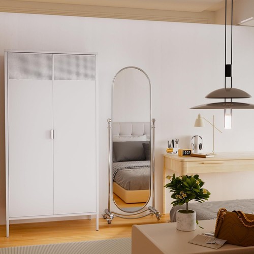 Cofar 71''H Metal Armoire Wardrobe Closet Cabinet,Suitable for Home,Office,Gym - Picture 6 of 18