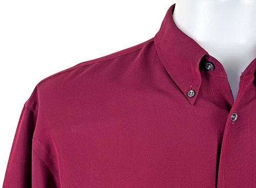 ARROW USA Mens Purple LUXURY L/S EVENING DRESS SHIRT Microfiber - XL - 52" - £69 - Picture 2 of 12