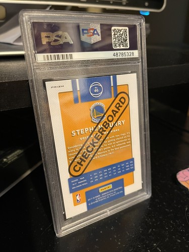 2017 Optic STEPHEN CURRY, Checkerboard, PSA 9, Warriors, Pop 8, SP - Bild 7 von 7