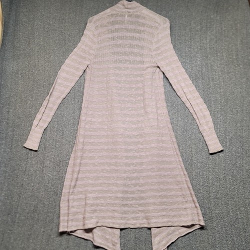 Free People Pullover Damen Small Long Line Duster Cardigan grau lila gestreift - Bild 8 von 12