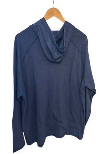 NWT Peter Millar Crown Cannon Popover Hoodie T-shirt ATL Blue Men Size XXL - Picture 2 of 11