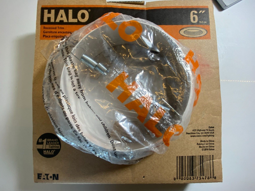 Halo Recessed Downlight Trim 6100WB (5 & 6-Inch) w/Springs + 2-Rings NEW-IN-BOX - Picture 1 of 18