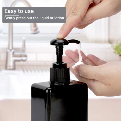 Empty Shampoo Bottles with Pump 3Pack 9.5oz/280ml Refillable Body Wash Dispen... - Picture 4 of 7