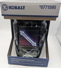NEW Kobalt Auto Darkening Variable Shade Hydrographic Welding Helmet- F. Ship