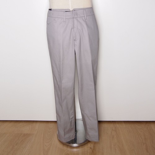 Liu JO Chino Pants Trousers Gray Cotton Mens Size 38 XL - Picture 2 of 9