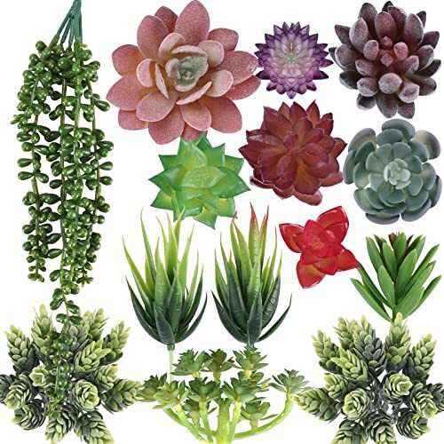  14pcs Artificial Succulents Unpotted Realistic Textured Succulent Plants Mini  - Bild 1 von 6