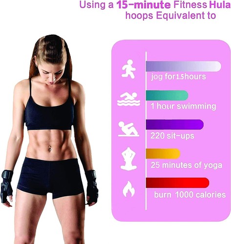 Hula Hoop Kids Adults Fitness Gym Abs Exercise Dance Weight Loss Workout Hoola - Picture 3 of 12