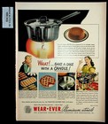 1947 Wear Ever Aluminum Cooking Utensils Bakeware Vintage Print Ad 30606