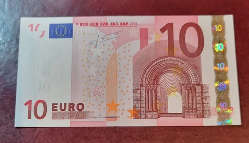 10 euro 2002 (M) Portugal Trichet U004 I2 old type ! very nice condition !