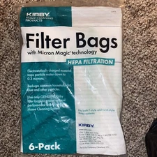 6 Kirby 204814 HEPA Filtration Vacuum Bags Fits Avalir Sentria Generation 