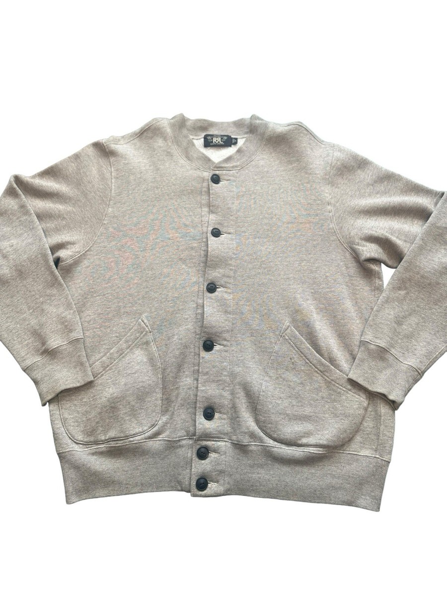 RRL スウェットカーディガン BASEBALL JACKET RRL Ralph Lauren Sweat Cardigan BASEBALL JACKET Gray size XL