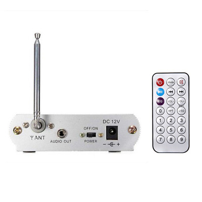 Lettore MP3 USB/SD Con Radio FM E Telecomando – Display LED E Cuffie Incluse – Colore Argento