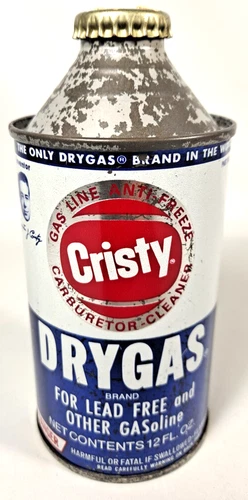 Vintage Cristy Dry Gas Can 12oz. Great Condition.