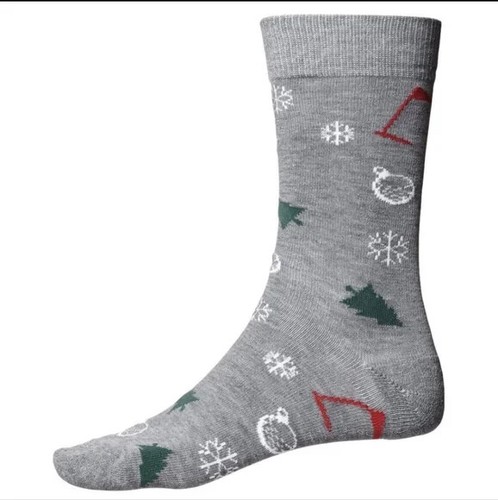 2 Pairs Walter Hagen Festive Holiday Crew Golf Socks NWT - Picture 2 of 4