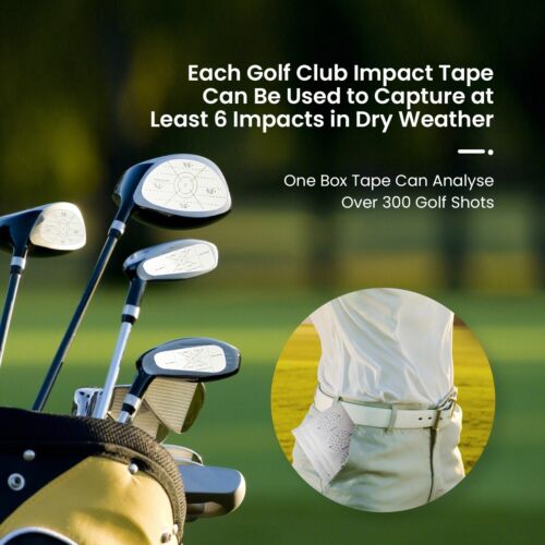 250 Stickers Oversized Golf Impact Tape Training Aid Clubs Labels for Irons - Picture 6 of 10
