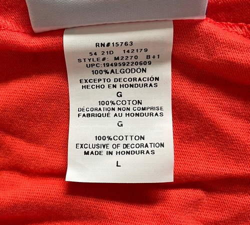 Champion Womens L Athletic Shorts Orange Elastic Waist NWT J9 - Picture 6 of 8