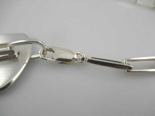 Signed Esprit Sterling Silver 925 Cross Pendant Necklace 20" - Picture 6 of 7