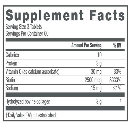 NeoCell Collagen Tablets With Vitamin C and Biotin, 180 Count - Picture 3 of 4