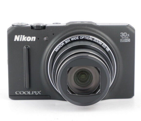 Nikon Coolpix S9700 Point & Shoot digital camera *Black *Mint