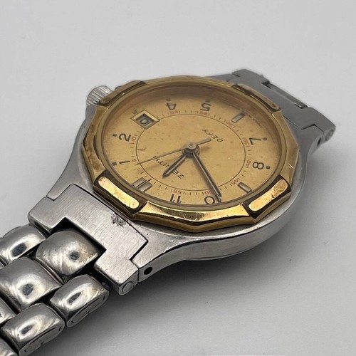 PROJECT TO FIX ZENITH DEFY GOLD SS QUARTZ LADIES DATE WATCH EU SHIP 9404 - Picture 3 of 6