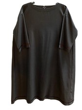 New Eskandar (2) Brown Virgin Wool/ Silk Ribbon Trim A Line Dress SALE