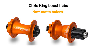 32H front /& rear COLORS many options Chris King ISO Mountain Hubset