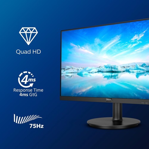 Philips V-Line 275V8LA 27" QHD VA Monitor 275V8LA/00 2560 x 1440 4ms HDMI 1.4 - Picture 7 of 7