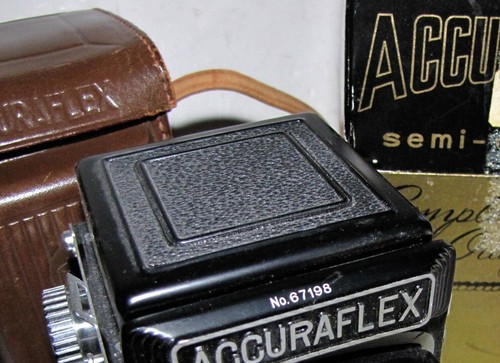 Cámara Accuraflex Vintage Doble Lente Reflex TLR Película con Estuche Caja - Imagen 5 de 11